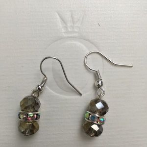 Crystal bead earrings